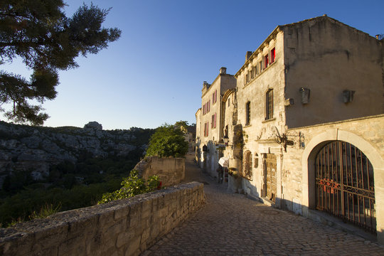 Les Baux-de-Provence in late afternoon sunshine