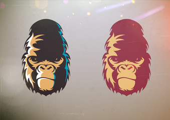 Gorilla smirk face