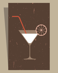 Cocktails Menu. Card Design