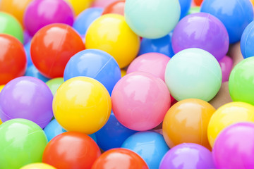 Fototapeta na wymiar Colorful Plastic Balls Background