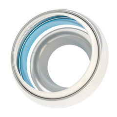 Circular round copyspace frame abstract background
