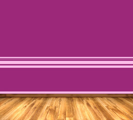 Leerer Raum mit Laminatboden