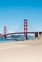 Fotobehang Baker Beach, San Francisco Golden Gate Bridge vanaf Baker Beach in San Francisco, Californië