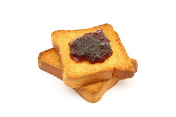 Fette biscottate e marmellata - Bread rusks and jam