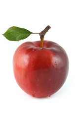red apple isolated on white background