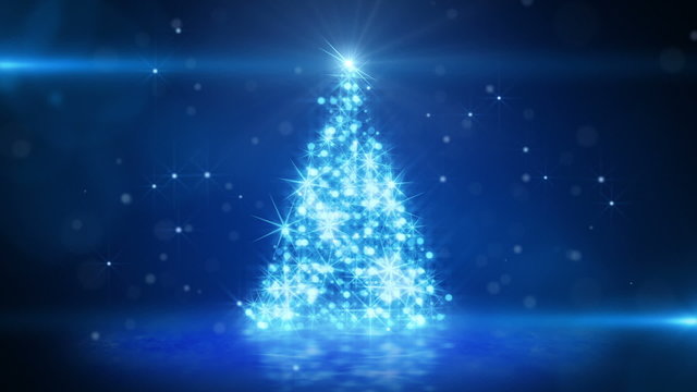blue light christmas tree last 10s loop