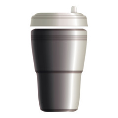 White paper coffee take away cup. Eps10