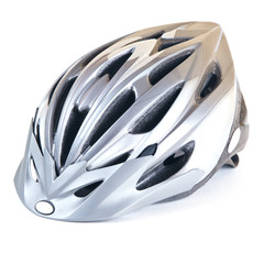 MTB helmet isolated on white