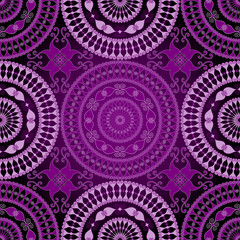 Seamless dark lace pattern