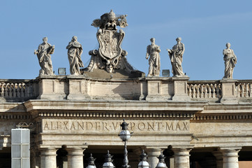 Fototapeta na wymiar Plac Świętego Piotra - Rzym