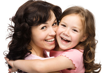 Portrait of happy daughter with her mother