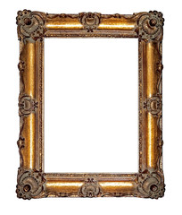 Empty golden vintage