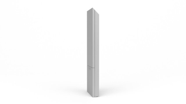 Remote control rotates on white background