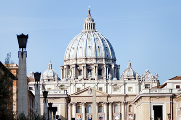 Fototapeta na wymiar Plac Świętego Piotra - Rzym