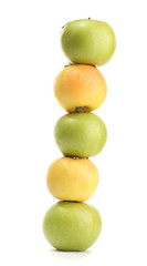 sweet apples, isolated on white