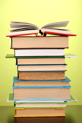 Stack of interesting books and magazines