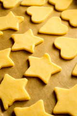 Christmas cookies ready for baking