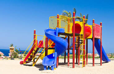 Plastic slide for small children