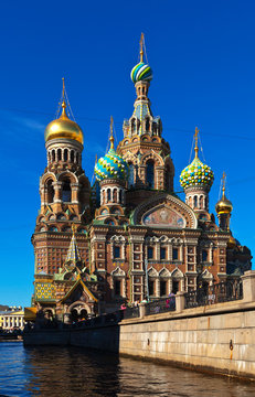 Church of the Savior on Blood in summer