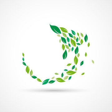 Green recycling background # Vector