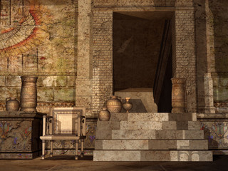 Starożytna świątynia egipska © Obsidian Fantasy