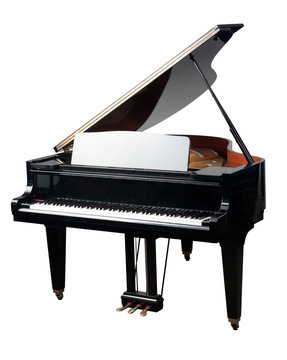 The grand Piano for playing in the orchestra band