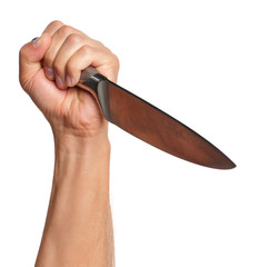 Hand with knife