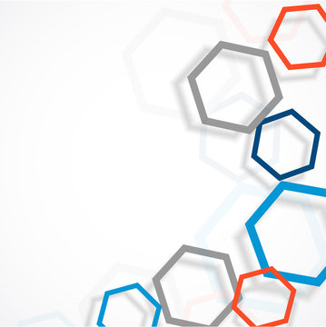 Background with hexagons