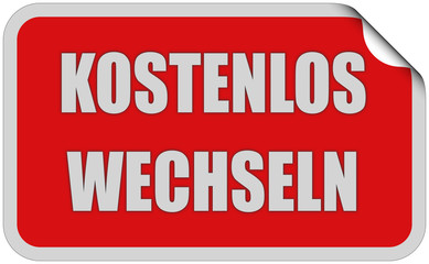 Sticker rot eckig co KOSTENLOS WECHSELN