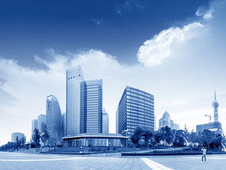 Fototapeta premium Shanghai Lujiazui Financial Center skyscraper