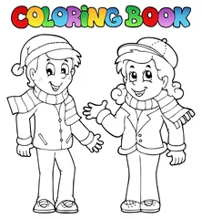 Photo sur Plexiglas Bricolage Livre de coloriage thème enfant 1