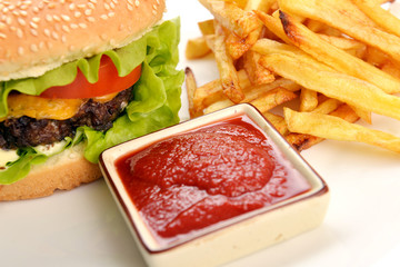 Tasty hamburger