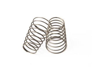 mainspring on the white background