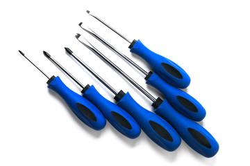 screwdriver on the white background