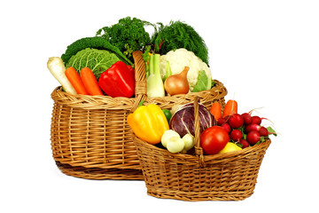 Warzywa w koszykach