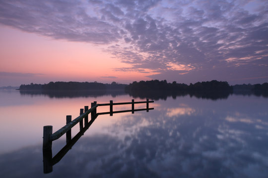 Tranquil Dutch lake