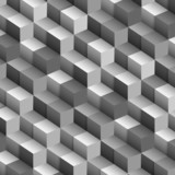 Monochrome vector background with cubes