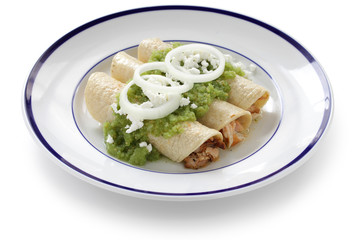 chicken enchiladas verde, mexican cuisine