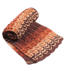 twisted scarf on a white background