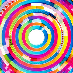 Abstract digital circles background