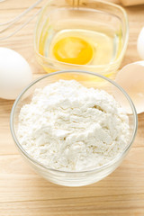 Eggs and flour
