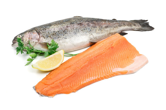 trota intera e filetto - trout and fillet