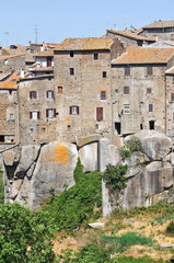 Panoramic view of Vitorchiano. Lazio. Italy.