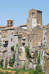 Panoramic view of Vitorchiano. Lazio. Italy.