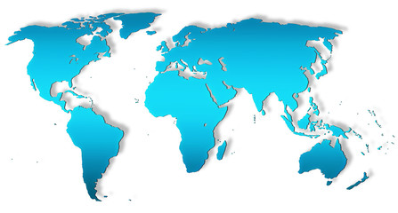 Fototapeta premium Mapa świata