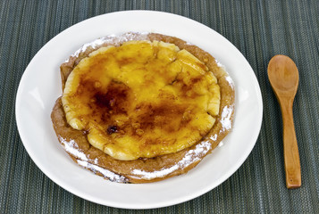 ensaimada de Mallorca with Catalan custard