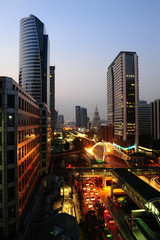 Fototapeta premium Bangkok Thailand Chong Nonsi intersection