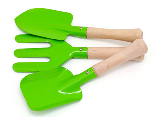 green gardening tools