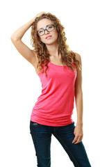 Fototapeta premium young woman smiling