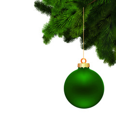 güne Kugel am Christbaum